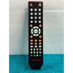 Sceptre TV Remote Control‎ Replacement Black Orange Button